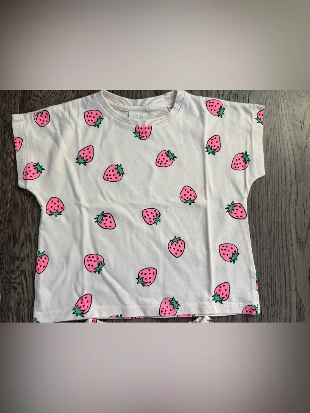 ZARA Kids Strawberry Print Set - Pink Strawberries
